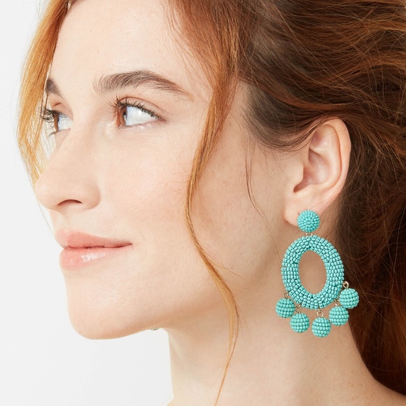 :: Stella & Dot Fun Blue Cece Earrings - Picture 2 of 8